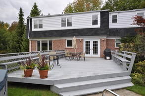 Back Deck  - Country homes for sale and luxury real estate including horse farms and property in the Caledon and King City areas near Toronto